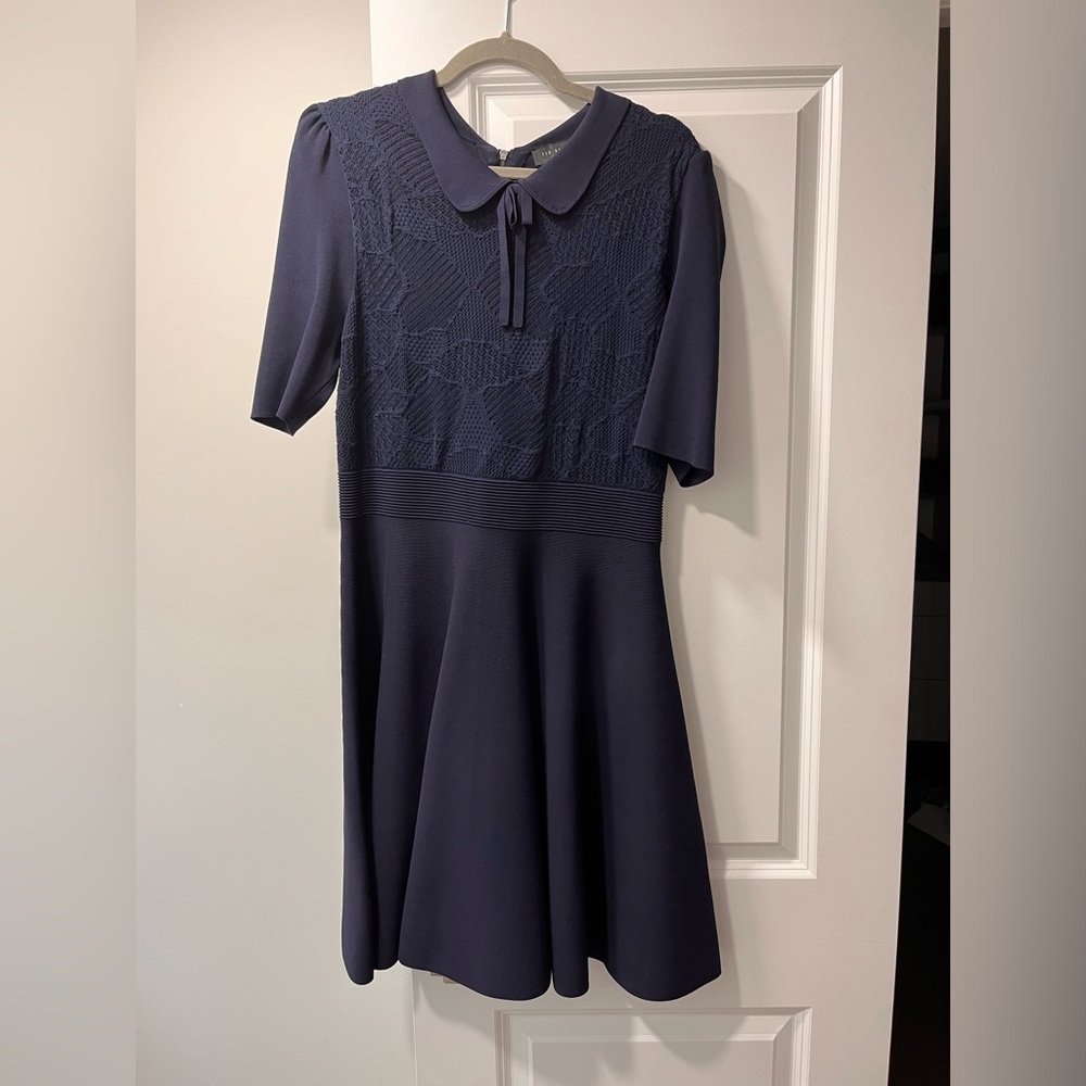 Ted Baker London Hillder mixed stitch knit dress
